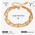 Marikit Layered Crystal Bracelet