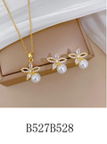 Mutya Pearl Necklace & Earrings Set
