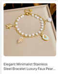 Isla Pearl & Ocean Charm Bracelet